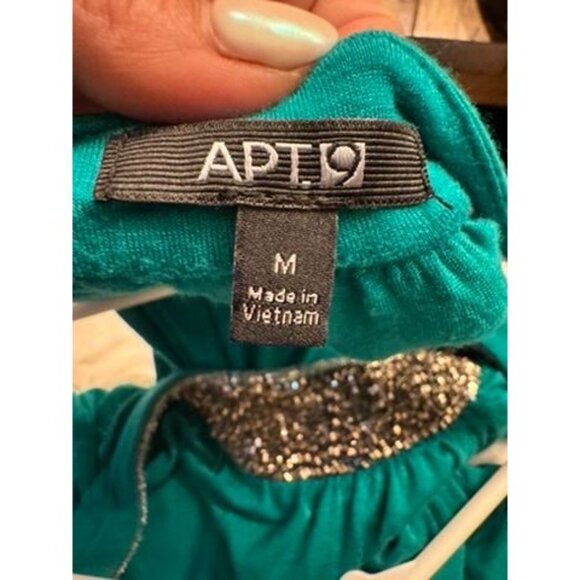 Apt. 9 Green Embellished Neck Dress – Size M - Picture 7 of 9